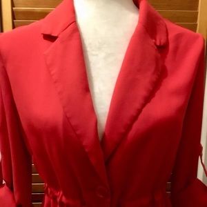 Mustard Seed Tie Front Jacket Red/Orange Size S